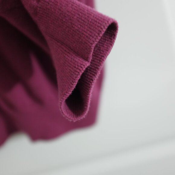 Greg Norman burgundy Quarter Zip Cotton Golf Pullover Textured Weave size XL - Picture 3 of 9